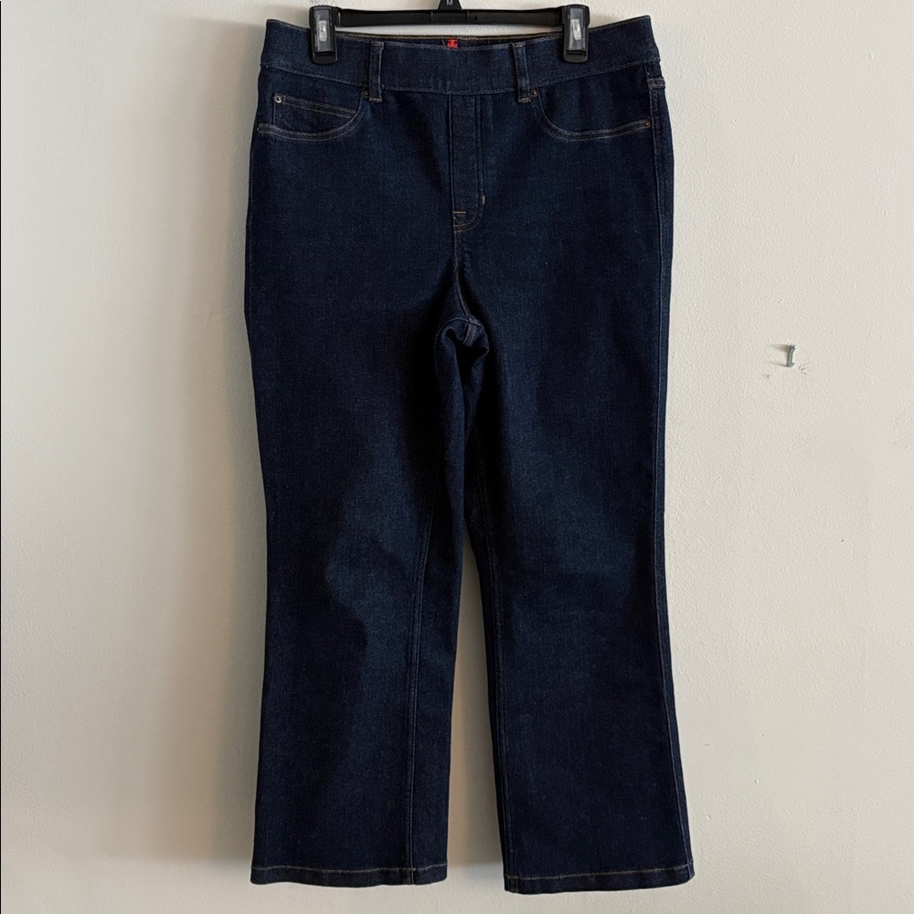 SPANX High Rise Kick Flare Cropped Ankle Pull On Jeans Size XL Women’s #20699R